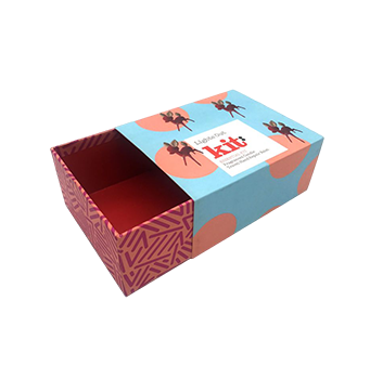 The idea of packaging and gift. A box for an autumn or winter gift with sweets and dried vegetables,